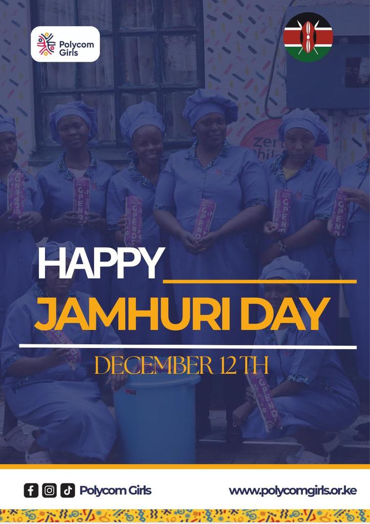 polycomdev's tweet photo. 🇰🇪 Kenya celebrates a legacy of freedom, resilience, and the unshakeable spirit of its people this Jamhuri Day.
At Polycom Girls, independence means safety, dignity, and opportunity for all our girls.
Happy Jamhuri Day!

#polycomspeaks #polycomgirls💛💙💖 #Gpende https://t.co/Xv7hVJL48L