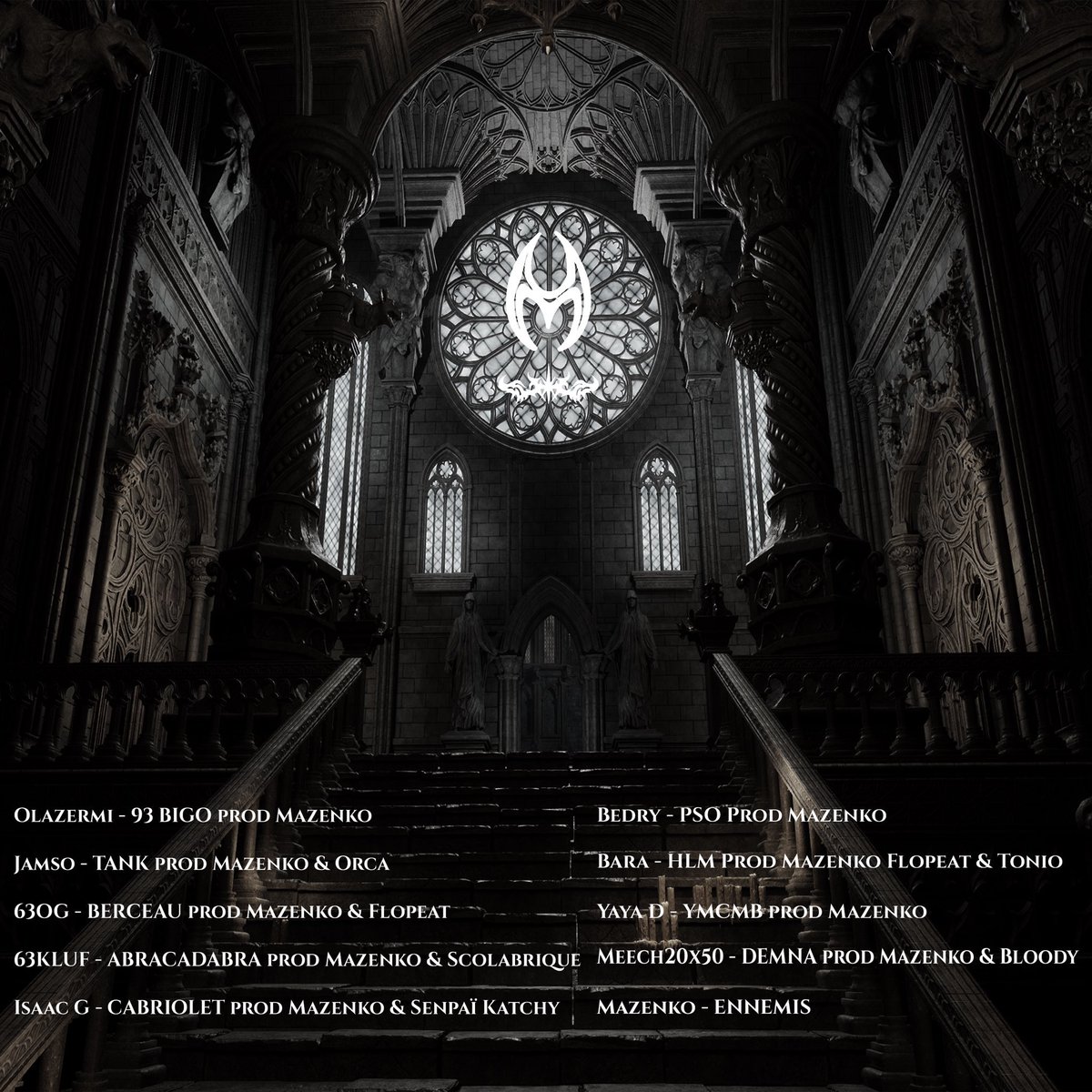 🚨 Le nouveau projet de Mazenko est disponible sur les plateformes !

Feats. 👥

Olazermi
Jamso 
63OG
63Kluf
Isaac G
Bedry
Bara
Yaya D
Meech20x50