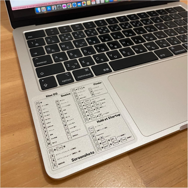 Windows用のはマウスパッドで見たことあるけどね。
