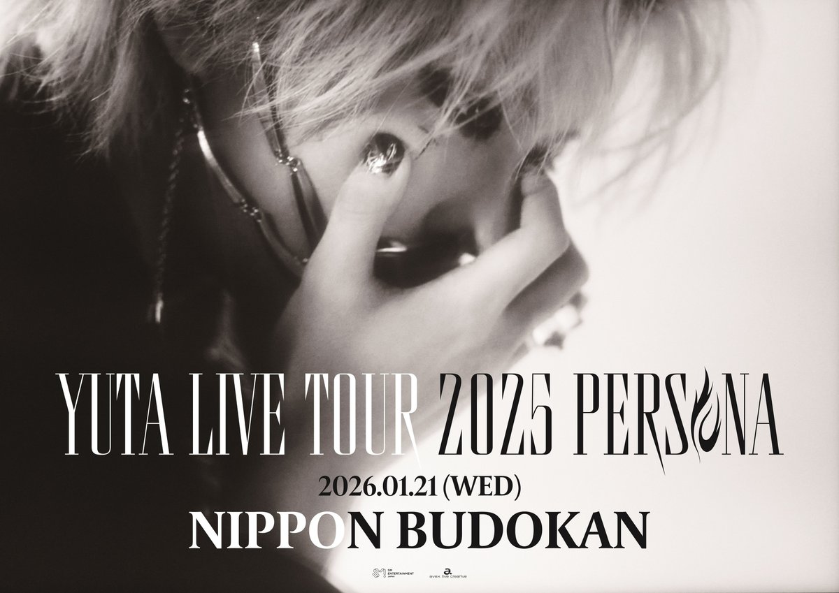 【新品未開封】YUTA LIVE TOUR 2025 PERSONA　パーカー他 ⋰ #YUTA 日本武道館公演 🔥独占生中継!!🔥 『YUTA LIVE TOUR 2025