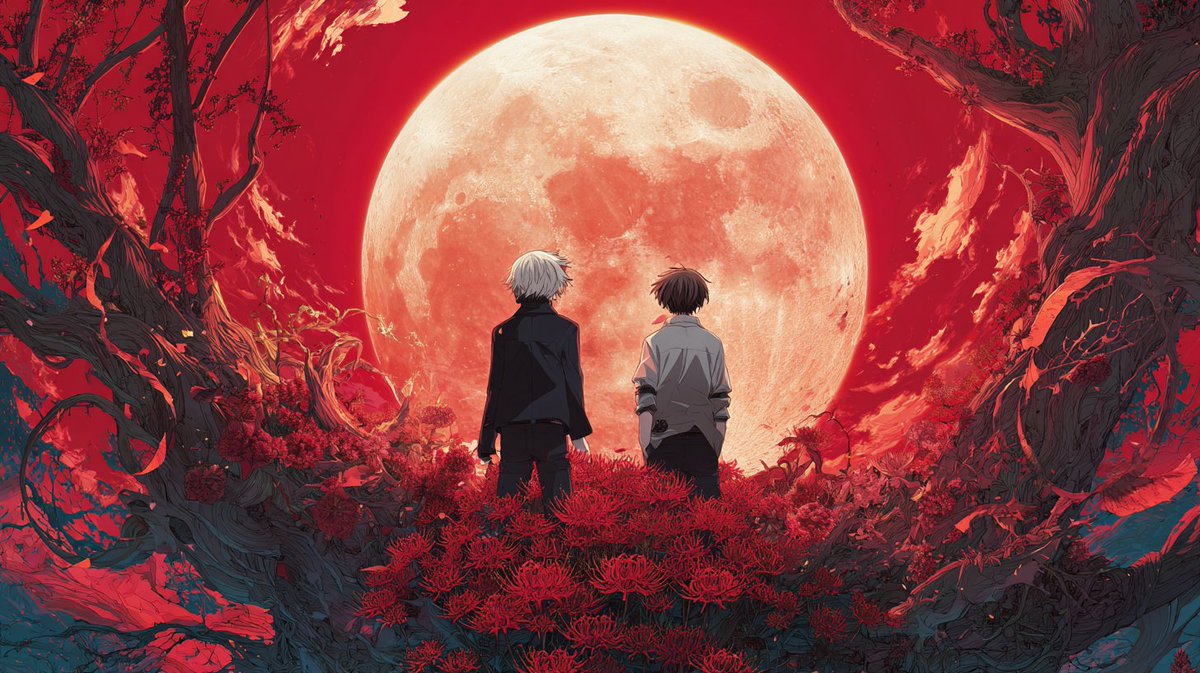 BearBeeH's tweet photo. Weβre still searching
for the moment we lost.
Under this crimson moon,
every goodbye and every reason to live
bleeds into the same place.
#REVERBeat #RootLayer #MemoryFragment
#CrimsonMoon #WhereWeReturn https://t.co/OMJ7rqSLpo