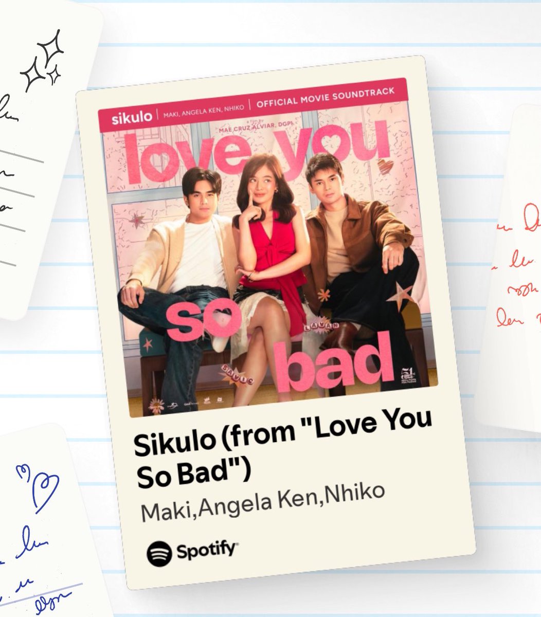 [🌀]

Paikot-ikot, paikot-ikot~ 

ZUSHIS! ICYMI: Sikulo by Maki, Angela, and Nhiko has now its Sound Track version, and it’s out! Now available in all streaming platforms!

#LoveYouSoBad #WillAshley #BiancaDeVera #DustinYu
#MakiSikulo #Maki 
<a href="/clfrnia_maki/">Maki *ੈ✩‧₊˚</a> <a href="/tarsierrecords/">Tarsier Records</a>