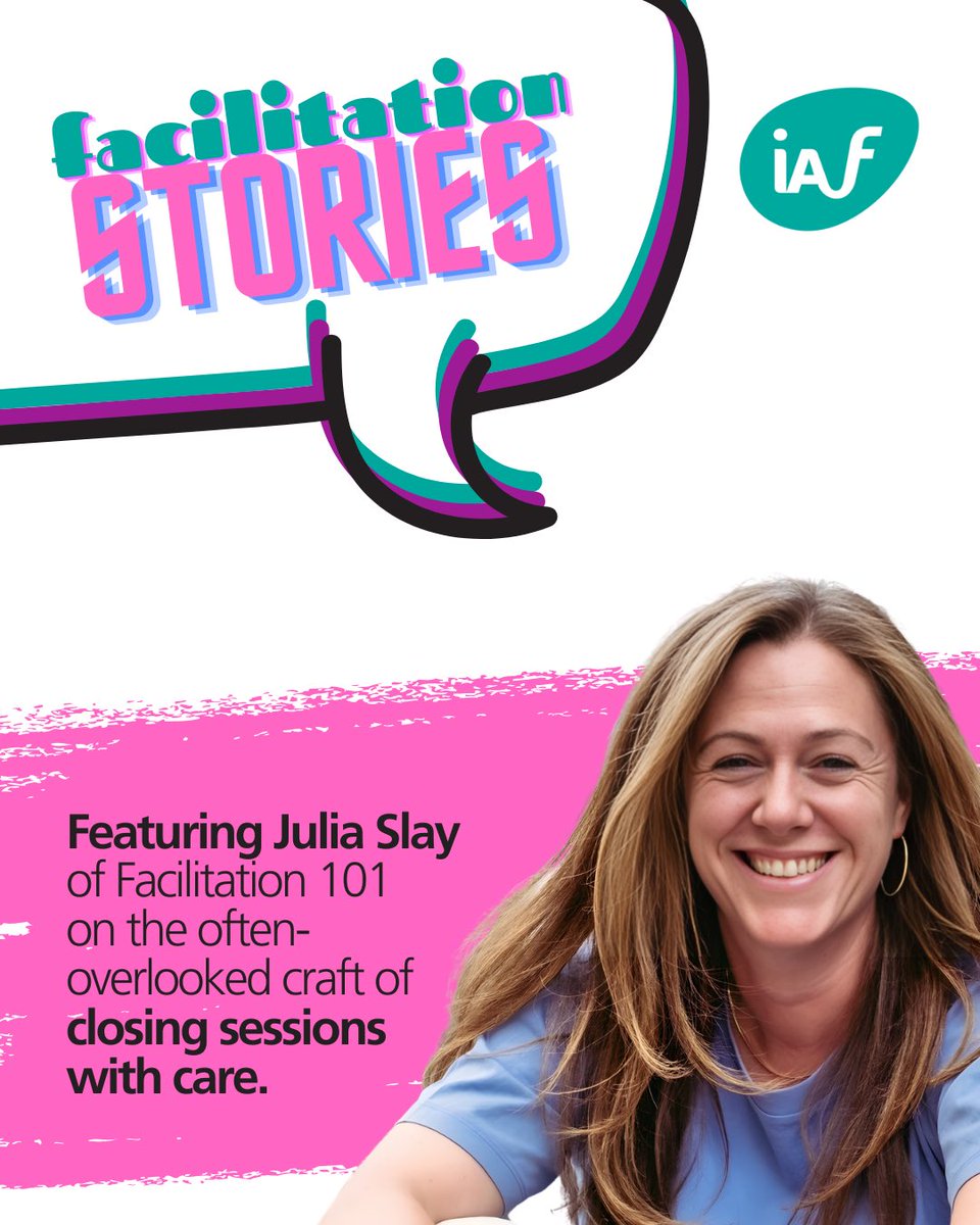 IAFacilitators's tweet image. In this episode of Facilitation Stories by @IAFEnglandWales, Julia Slay reflects on the power of thoughtful endings - from creating space for meaning-making to helping groups transition with clarity and care.

Listen now: facilitationstories.libsyn.com/-fs79_julia-sl…

#podcast #facilitation #IAFGlobal