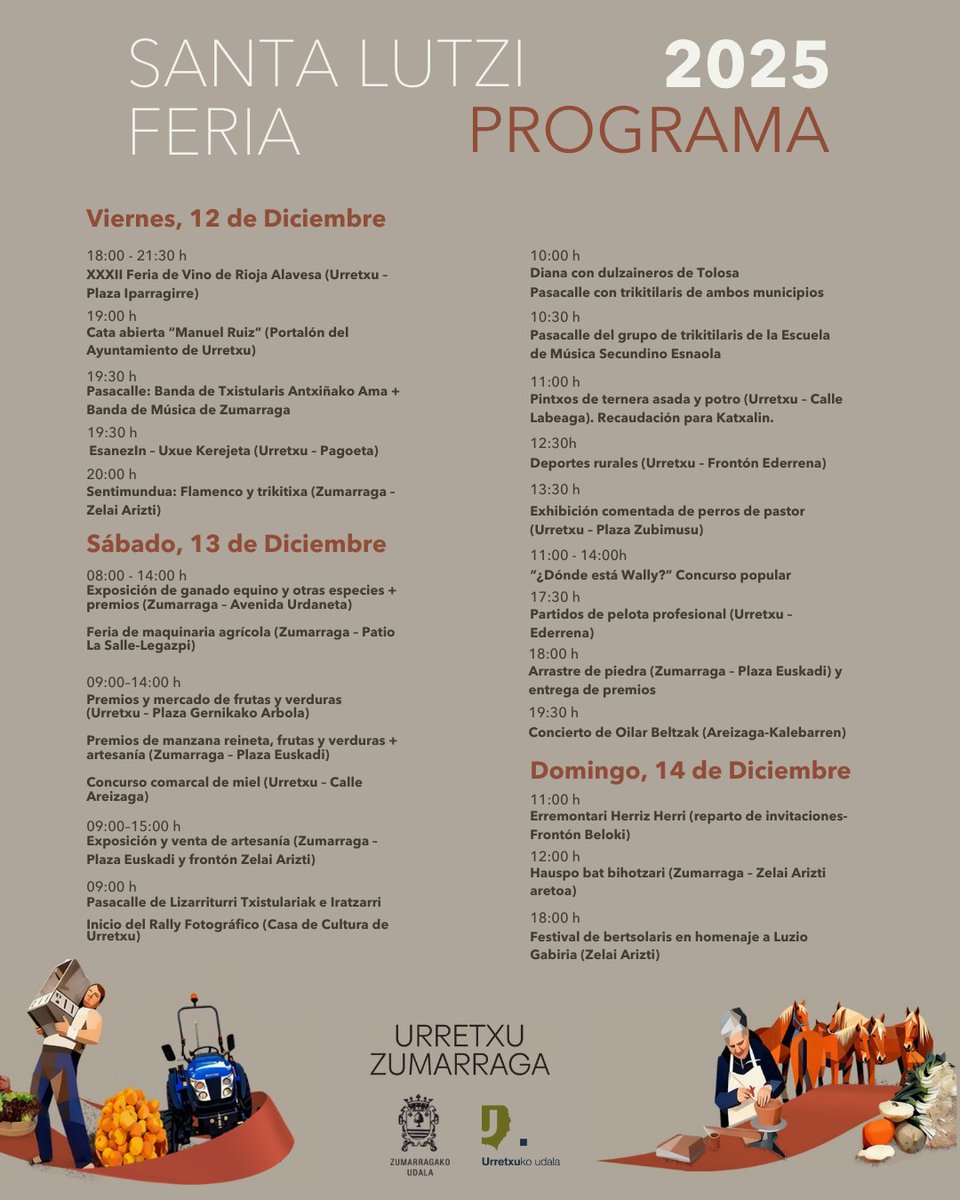Dena prest!
SANTA LUTZI   2025
#Zumarraga #Urretxu
#santalutzi2025
