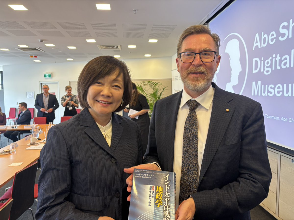 キャンベラのオーストラリア国立大学訪問。
デジタルミュージアムの紹介や主人が日豪関係を大切に思っていたこと、自由で開かれたインド太平洋（FOIP）についてなど意見交換をしました。

nsc.anu.edu.au/news/indo-paci…

abeshinzo-digitalmuseum.com