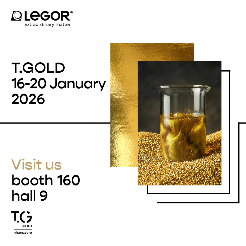 LegorGroup's tweet photo. 📅 Save the date! Legor returns to #TGold – #VicenzaOro.
At our stand, professionals and companies will explore how metallurgy, advanced plating, 3D printing, and #R&amp;D come together to unlock new creative and manufacturing possibilities.
We look forward to welcoming you! https://t.co/nC0GobTMBL