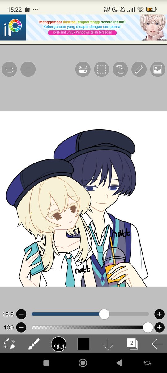 Setor wip couple >< aku agak kurang mood hari ini tapi masih maksain gambar 😞🙏