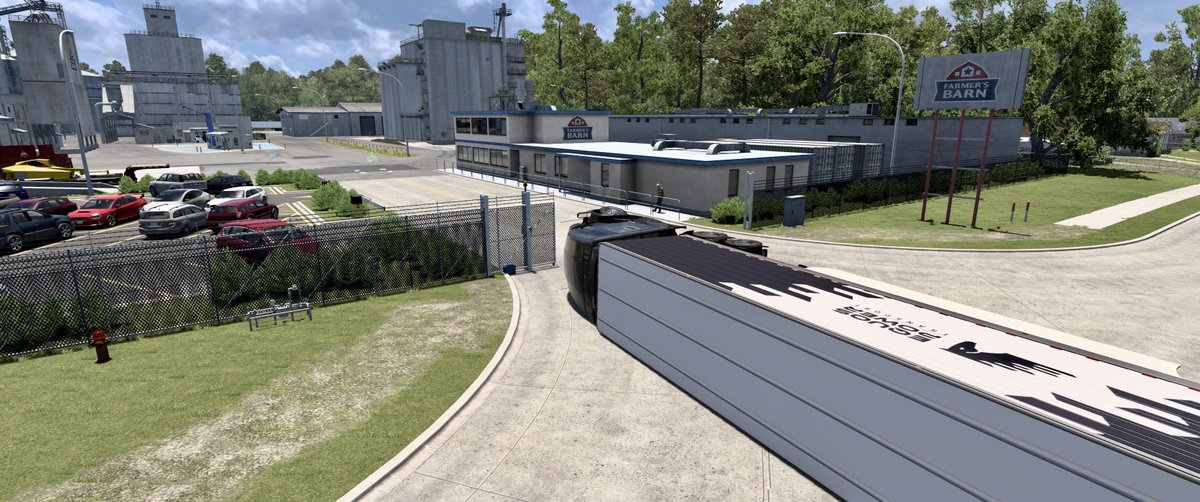 ats_ryoryo's tweet image. 牛乳運んで、もうすぐそこだったのに😢
ゲートに当たってなかったのにスライドと一緒にトラックが横になっちゃっ😂
イベント1配送が無しに

#ATS #AmericanTruckSimulator
#Kenworth