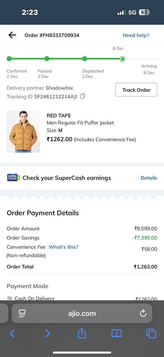 Shailendr0001's tweet photo. @AJIOLife @AjioCares please deliver my order https://t.co/A9Fj6hqXnC