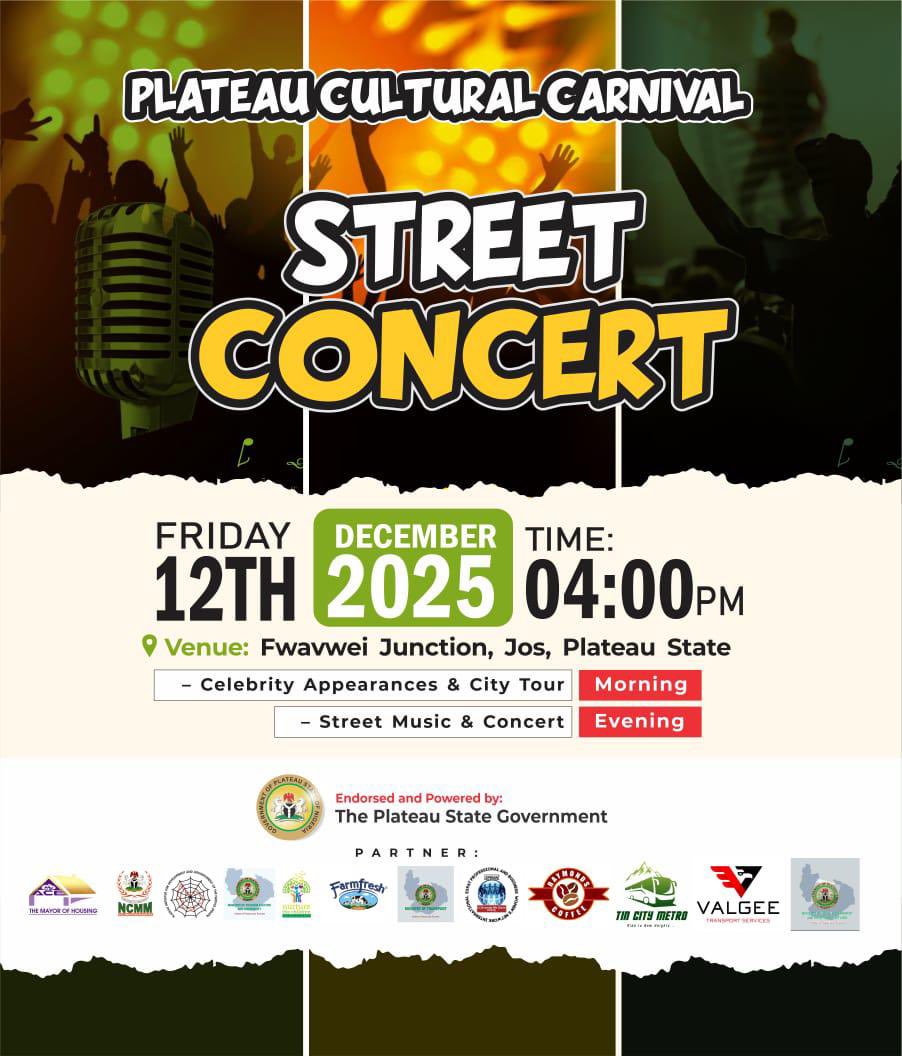 4wardwego's tweet photo. The long-awaited Plateau Cultural Carnival 2025 begins today, and Jos is ready to burst into life with culture, music, dance, exhibitions, food, pageantry, and celebration!

#PlateauCulturalCarnival2025 https://t.co/MWd3bqS2GR