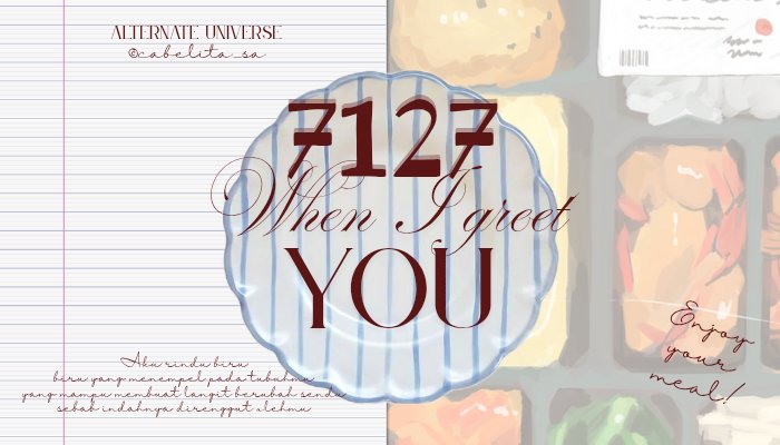 cabelita_sa's tweet image. 7127: 𝒲hen I greet you

a Lee haechan local au.