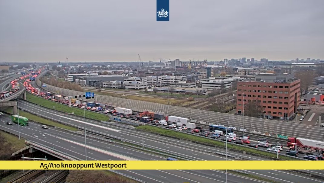 Ongeval op A10 veroorzaakt grote vertraging