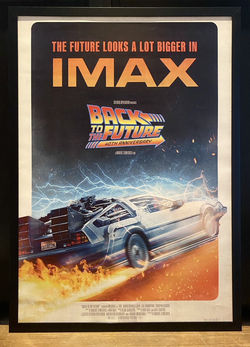 バック・トゥ・ザ・フューチャー』 海外版IMAX限定ポスター(A3サイズ