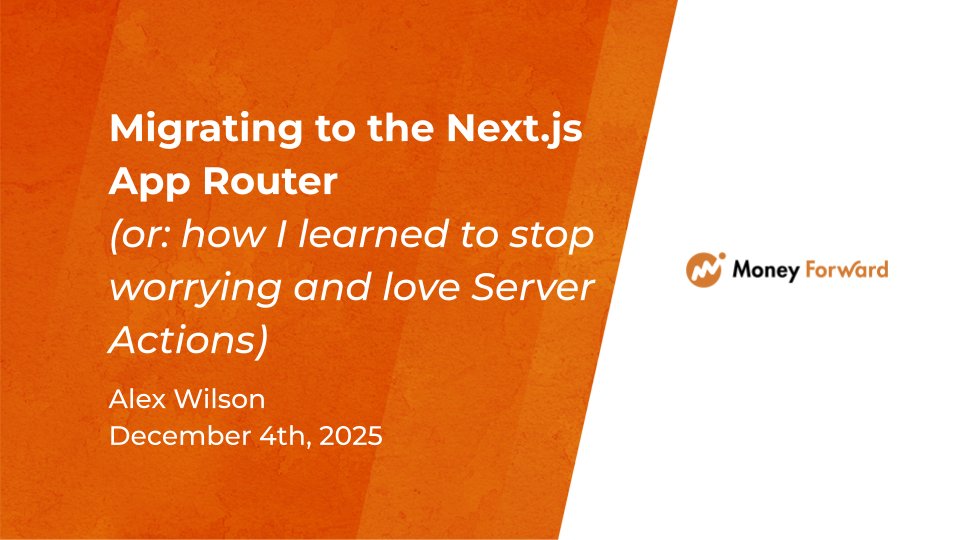 Recently we overhauled one of our products to make it faster, more secure and more reliable.

We achieved this by consolidating logic &amp; moving rendering to the server, which was made possible by migrating to the Next.js App Router.

This is the story of why and how we did it: