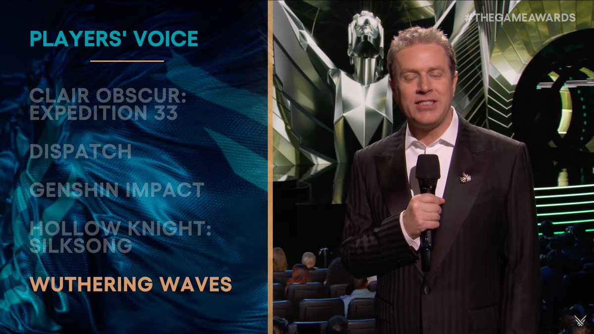 يالهوي على تصويت الجمهور 😹😹😹 
#TheGameAwards