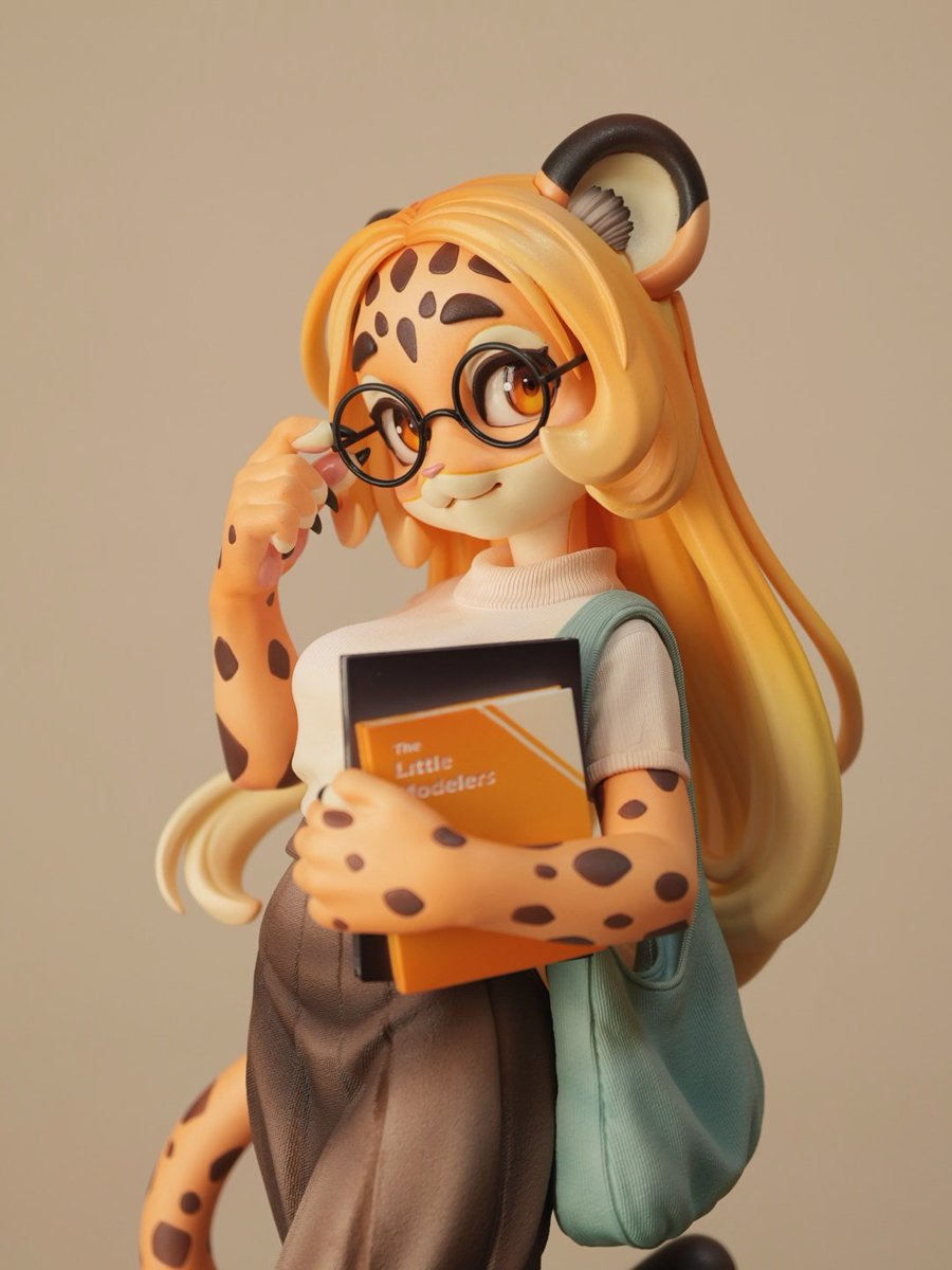改めまして、 ガレージキット「Leopard girl Layla」完成しました