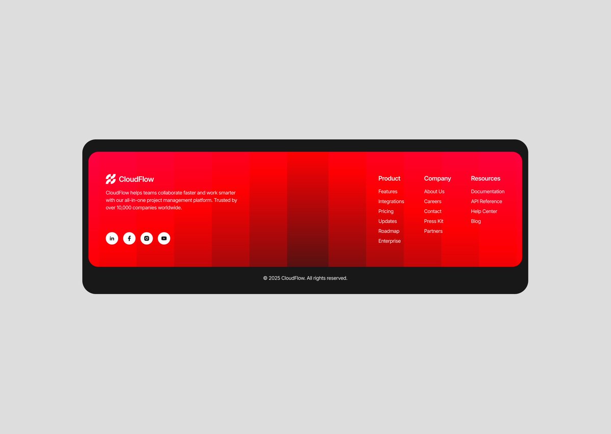 Web footer by @vera_ux More on → https://bestdesignsonx.com