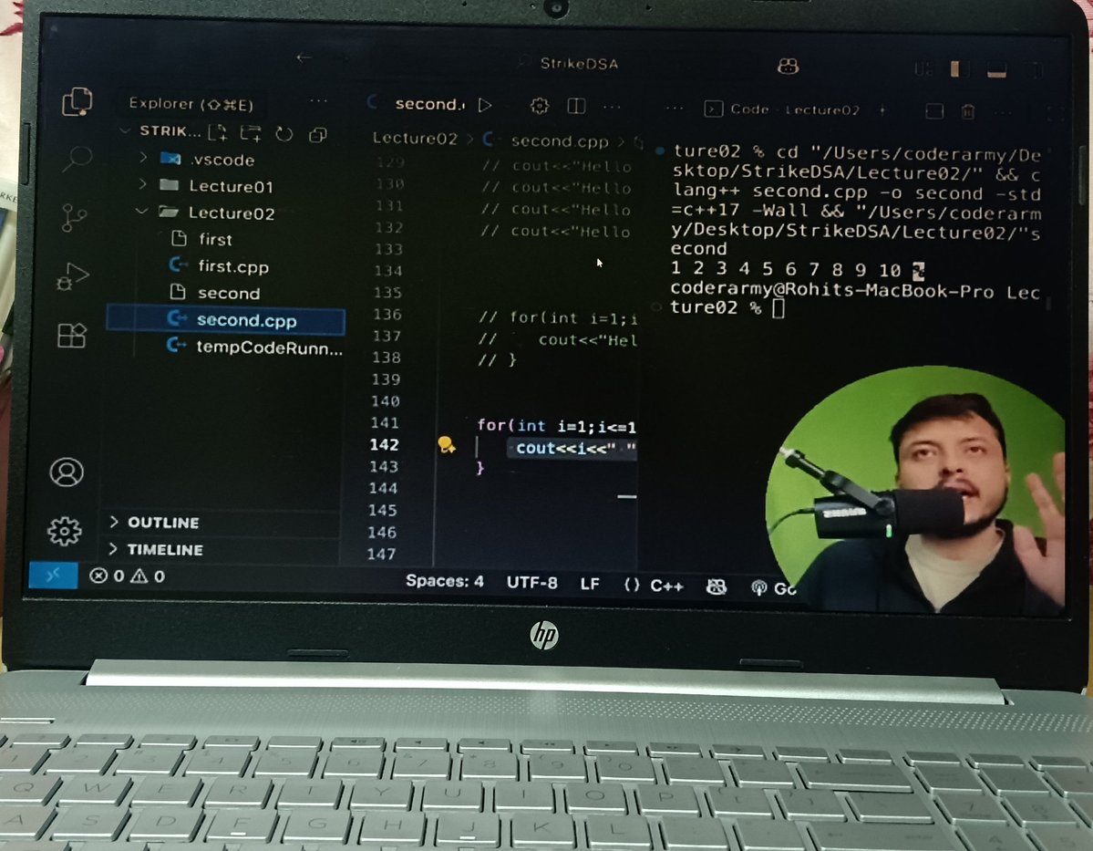 Shrii_6's tweet image. ✨ Day 2 — STRIKE ✨

Topics:
• Operators
• if–else
• switch
• for loop

Slow start, but a steady one.
This time I really want to finish what I began. 💛

#STRIKE #Day2 #CPlusPlus #100DaysOfCode
