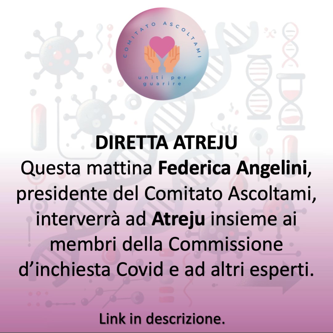 Questa mattina Federica Angelini, presidente del Comitato Ascoltami, interverrà ad Atreju insieme ai membri della Commissione d’inchiesta Covid e ad altri esperti.  
📺 Segui qui la diretta: 
📷youtube.com/watch?v=_RhDPS…