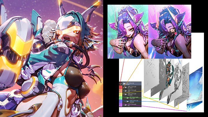 本日Coloso(@Coloso_japan)にて、「ダイナミックを生む構図と深い陰影で魅せるグリザイユ着彩フロー」講座の動画が公開されました!🎊🎉

完成イラストもこのようになりました!👏
ぜひこの機会にご覧いただければと思います～!

講座の詳細👇
https://t.co/nzpj26UeLH 