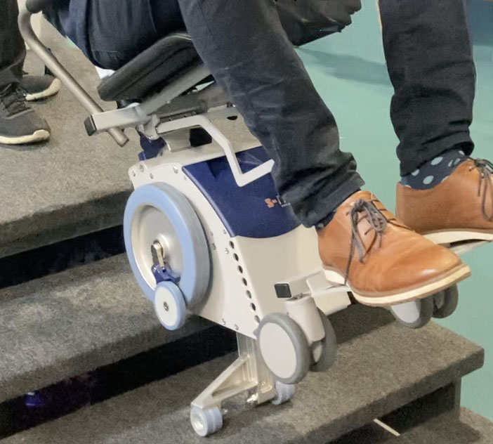 #healthandwellbeing: the Chief Medical Officer for the UK has advised that even small changes, such as providing equipment, helps people stay in their homes for longer.
Our S-Max ticks the box! Whether you own or rent your property, our portable stairclimbing wheelchair removes