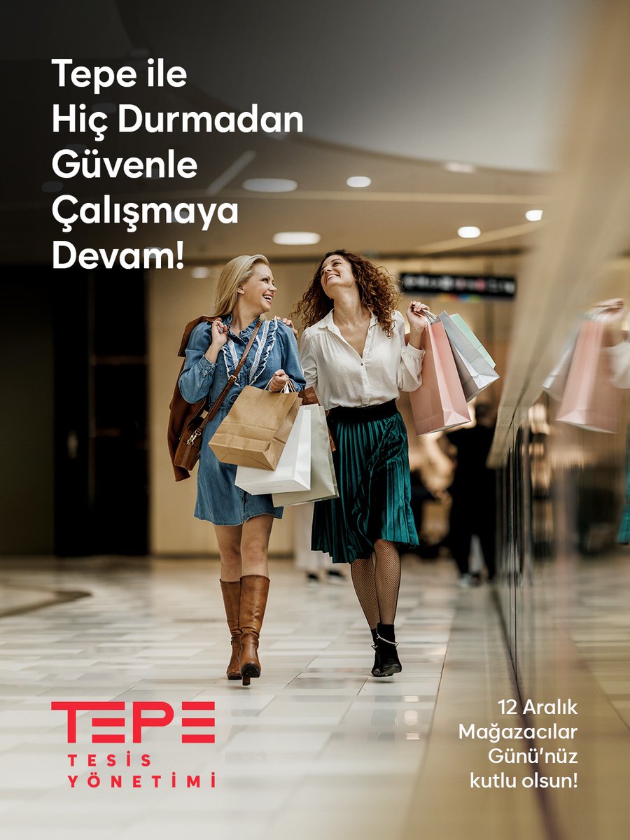 Müşteri deneyimini her gün daha iyiye taşıyan tüm mağaza çalışanlarına; sahadaki emekleri, disiplinlikleri ve özverileri için teşekkür ederiz. 
12 Aralık Mağazacılar Günü’nüz kutlu olsun! #TepeTesisYönetimi #12AralıkMagazacılarGünü