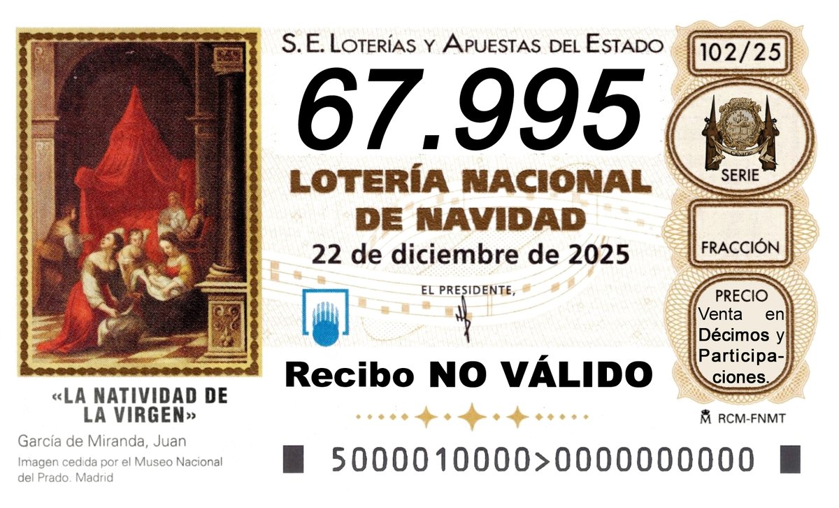 🟤 LOTERÍA DE NAVIDAD 🎄

Últimos números‼ No te quedes sin tu participación en el sorteo del próximo día 22 de Diciembre, dicho número será  el 6️⃣7️⃣.9️⃣9️⃣5️⃣.

#LoteriaNavidad2025
#CalvarioHuelva
#PazYBien
#CogeTuCruzySigueme