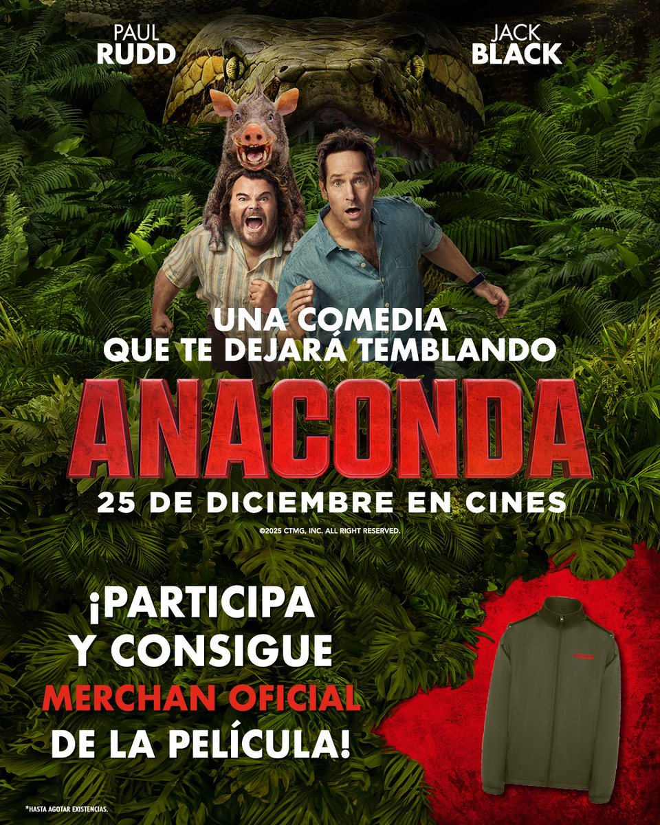 ocine_es's tweet photo. ¡Consigue una de estas 5 chaquetas de #AnacondaLaPelícula!
Para participar:
🐦 ¡Síguenos!
🔁 RT
🗨 Menciona a la persona con la que te irás a la selva
📃 BBLL ➡  https://t.co/UYMYyFuLBx
📅 Finaliza el 24/12📅 https://t.co/BvXsJMcgBW