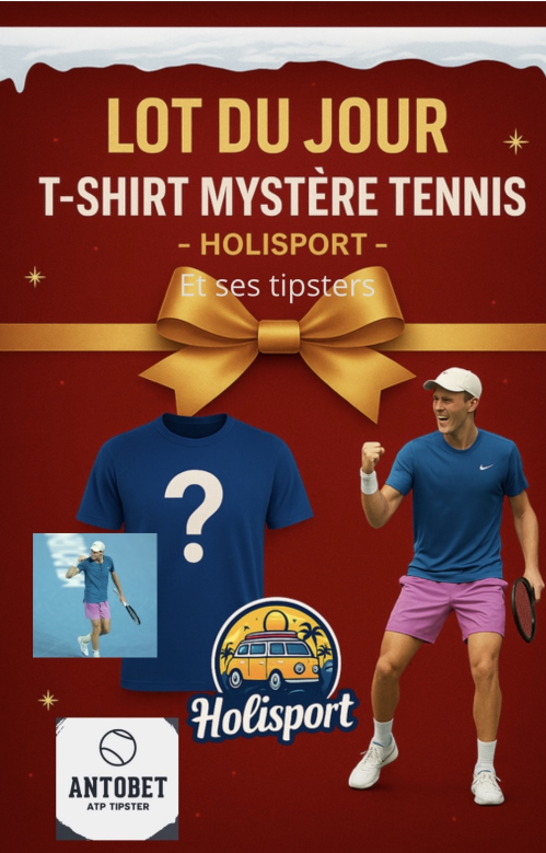 Papa_rieur's tweet photo. Prochain lot:
Un maillot mystère TENNIS 
Pour participer RT et ❤️ @anto_bet1 , @RomainTips et
@HoliSport 

N'hésitez pas à les découvrir sur son discord gratuit ! 
Bonne chance à tous https://t.co/aA5m4TLuTq