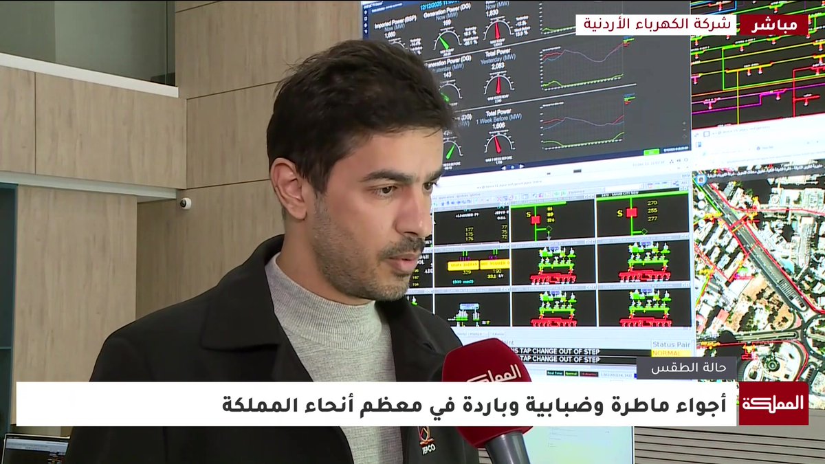 تم اتخاذ جميع التدابير اللازمة للتعامل مع تأثيرات المنخفض الجوي | الناطق باسم شركة الكهرباء الوطنية محمد المحارمة #الأردن 