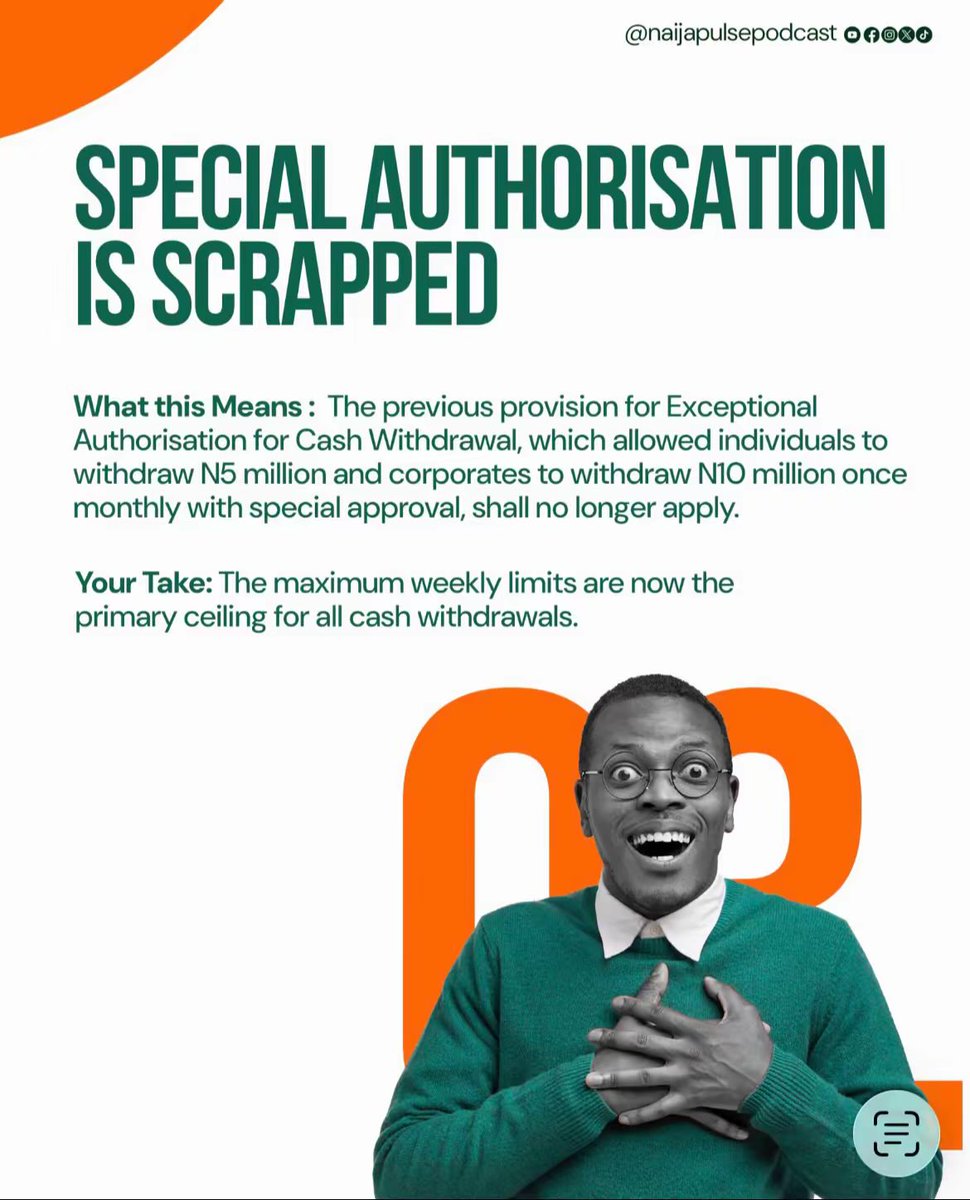 Get acquainted with the 2026 CBN cash guidelines #2026 #cbn #Nigeria