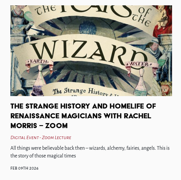 TheLastTuesdayS's tweet image. Tonight's Lecture - The strange history and homelife of renaissance magicians with Rachel Morris - Zoom

#strange #renaissance #magicians #RachelMorris  @TheLastTuesdayS 

thelasttuesdaysociety.org/event/the-stra…