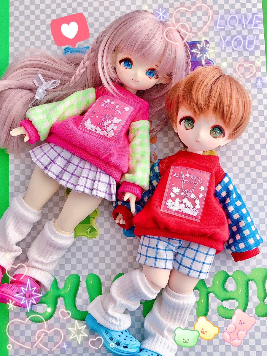 コラボセットの1/6サイズはtiny foxボディで型紙を制作して頂いており