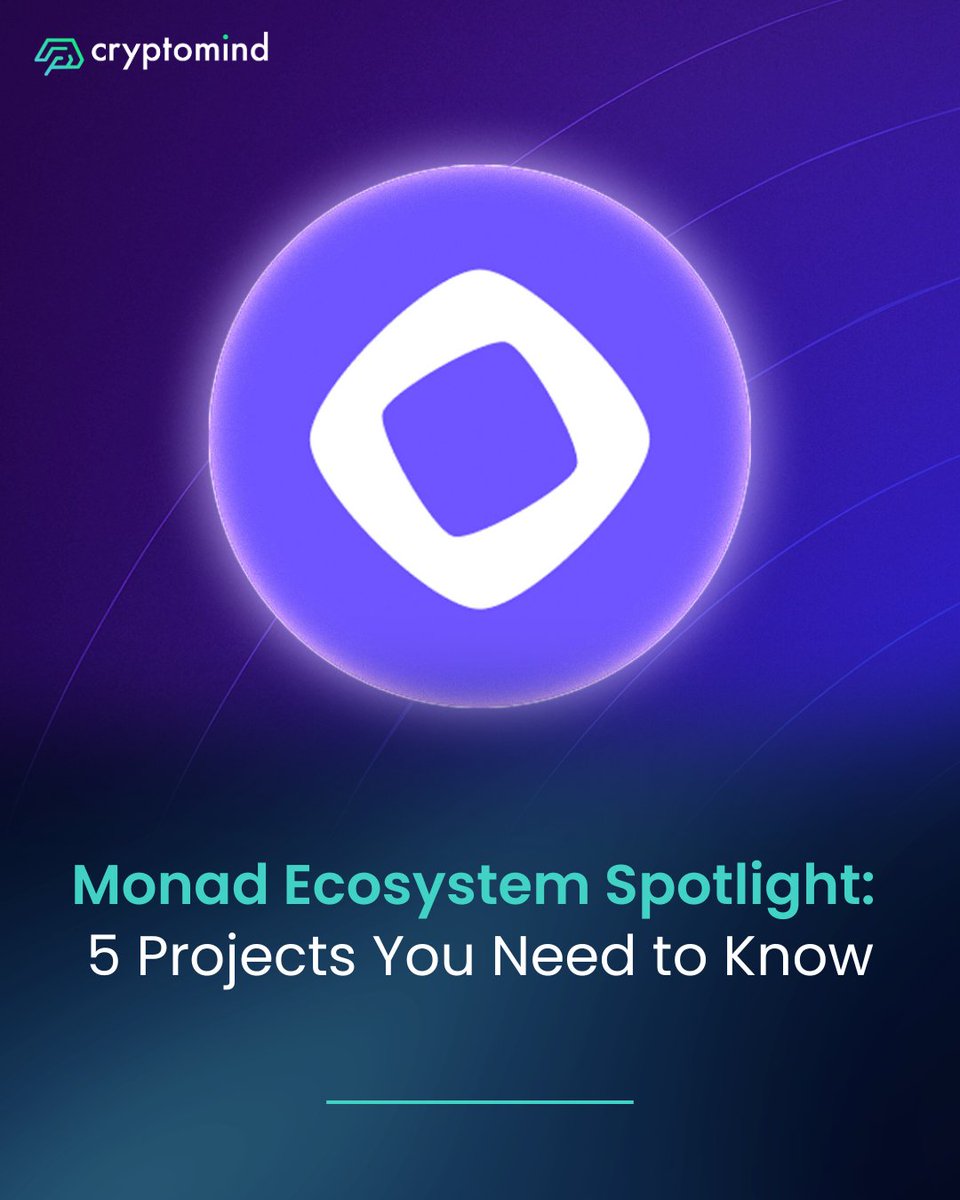cryptomindgroup's tweet photo. Cryptomind isn’t just watching the future of Web3, we’re helping secure it.

We are officially running a Monad validator node (#52 on https://t.co/BScrlfllwB). This places us at the core of Monad’s infrastructure.

To celebrate, here are 5 projects building on @monad that showcase its potential 👇