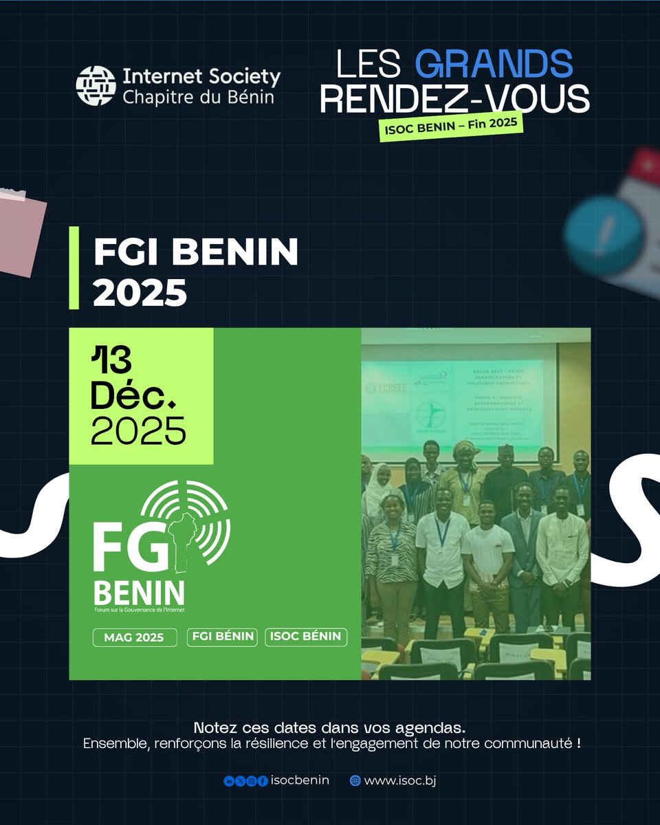 Internet Society Chapitre du Bénin tweet media