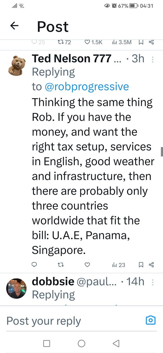 Singapore, U.A.E or Panama it is then, folks
