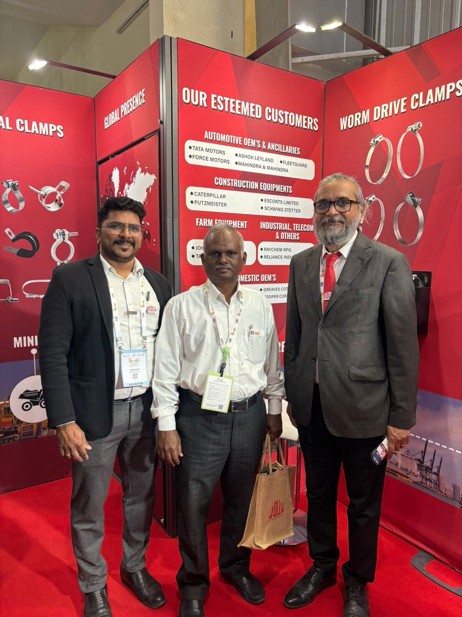 JollyClamps's tweet photo. Day 3 highlights: Live clamp demos drew impressive crowds. Torque consistency, sealing integrity, vibration control,  our engineering spoke for itself. Two days remaining. Find us at Booth A 28-A. #EXCON https://t.co/lDlKA0TJBE
