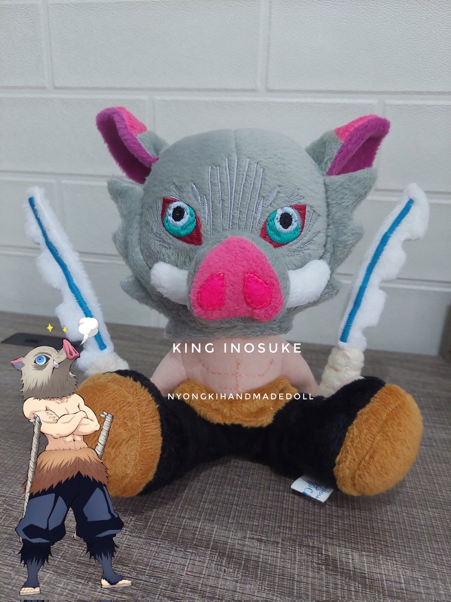 nyongkihandmade's tweet photo. Finally finishing King Inosuke Plush ❤️
Size 8inch sitting pose ❤️
I hope you likes the plush ❤️
#customplush #plushie #demonslayer⚔️
#inosukeplush
#ɪɴᴏsᴜᴋᴇ #demonslayerplush #hashibirainosuke #inosukehashibira https://t.co/vYmrtyCpXu