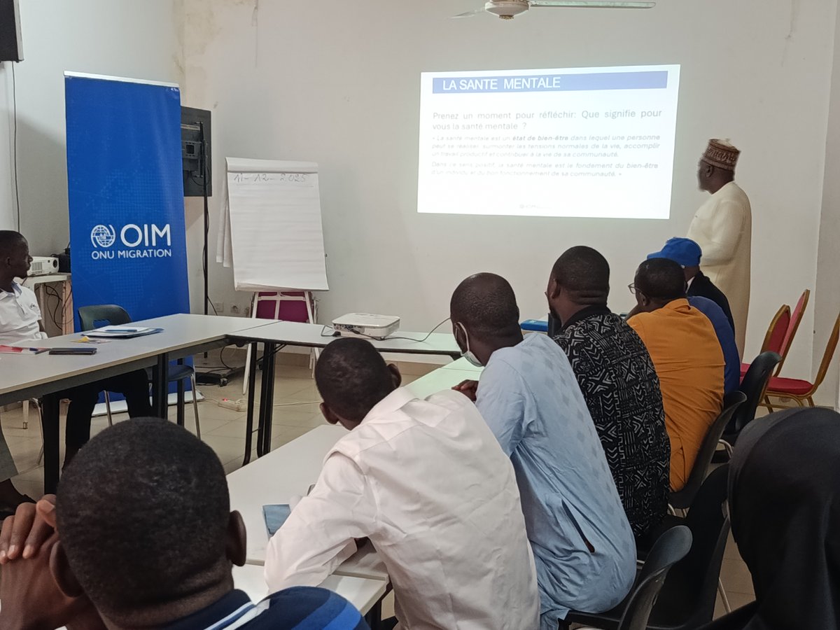 OIMNiger's tweet image. Zinder, 10–12 déc. L’OIM et l’Agence nationale de lutte contre la traite des personnes ont formé 20  professionnels pour mieux identifier et accompagner les victimes de traite, en mettant l’accent sur la santé mentale et le soutien psychosocial.  

#16DaysOfActivism #EndGBV