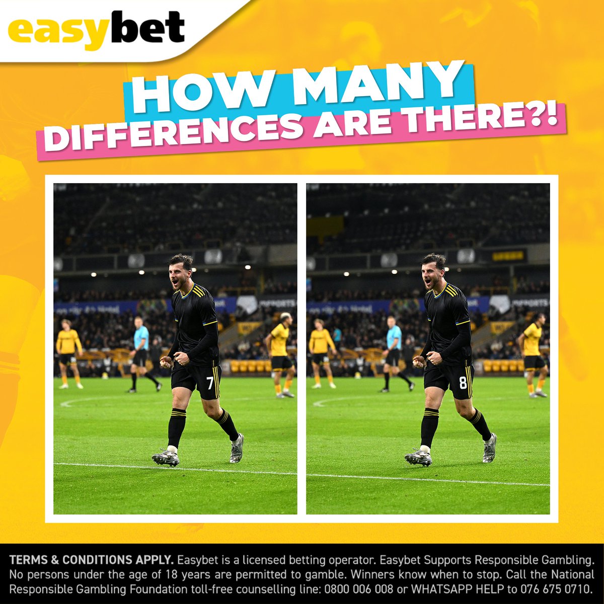 Easybet_SA's tweet image. How closely do you follow a winning moment? 👀

Check out both images and find all the hidden differences in Man United's winning celebration.

Comment your count and test your eye for detail. ⚽

👉 Bet now: bit.ly/EB-SP

#Easybet #ManUnited #SpotTheDifference