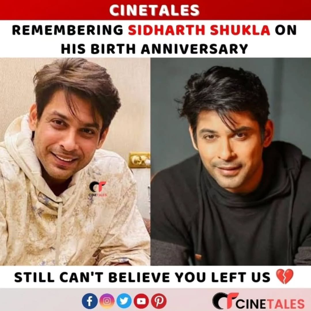 ✨ Remembering #SidharthShukla on his birth anniversary.
A star who lived with passion, worked with honesty, and touched millions with his strength, charm and kindness. Gone too soon, but remembered forever 💔 

#SidharthShuklaLivesOn #SidharthShuklaForever