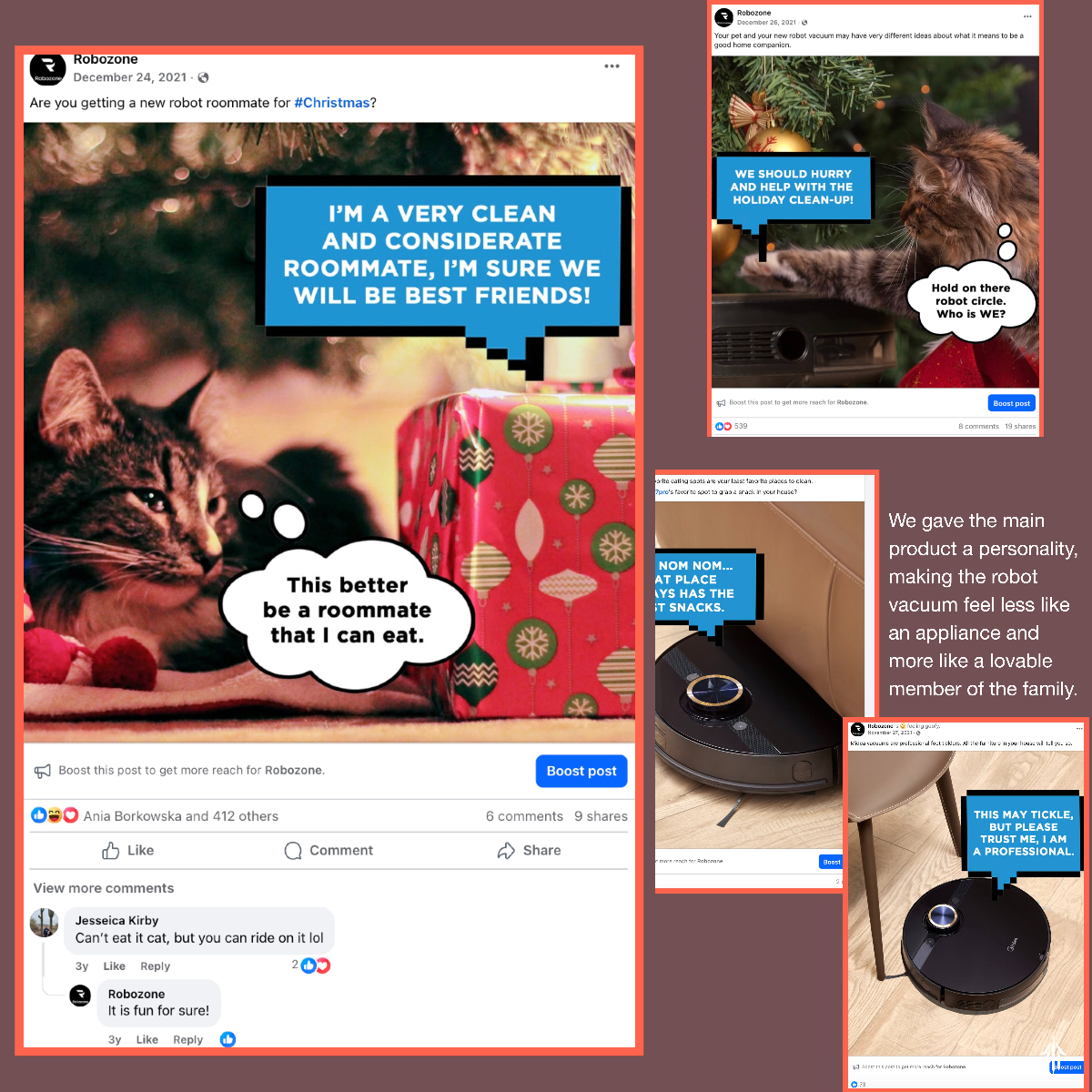 GechuanMedia's tweet photo. 🐱 + 🤖 = Secret recipe for viral content ✨

For Midea’s Facebook, we made content fun and relatable with memes, pet moments, and a robot vacuum that feels like a household buddy.🐾

#BrandMarketing #SocialMediaStrategy #FacebookMarketing #GechuanMedia #CaseStudy https://t.co/Ni4P8BXrOF