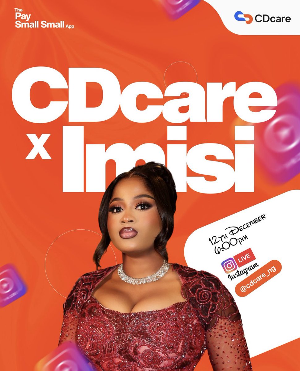 CDcare x Imisi another big win for our queen! 
Imistars, where are your tags? I’m not seeing them oh! Kindly start dropping them… hype your girl, I repeat, hype your girl using the tags.

IMISIXCDCARE
#imisiayanwale 
#imisicdcare