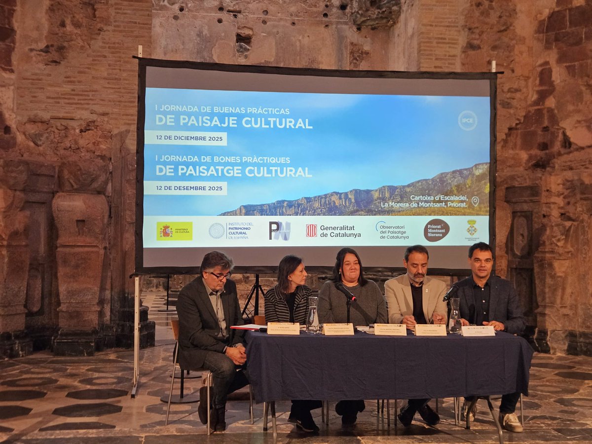 catpaisatge's tweet image. 👥Avui som a la Cartoixa d'Escaladei, a la I Jornada de Bones Pràctiques de Paisatge Cultural. 

👉Té com a objectiu la difusió de bones pràctiques del Priorat en el marc del Pla Nacional de Paisatge Cultural, el Conveni europeu de #paisatge i la Llei de Paisatge de Catalunya.