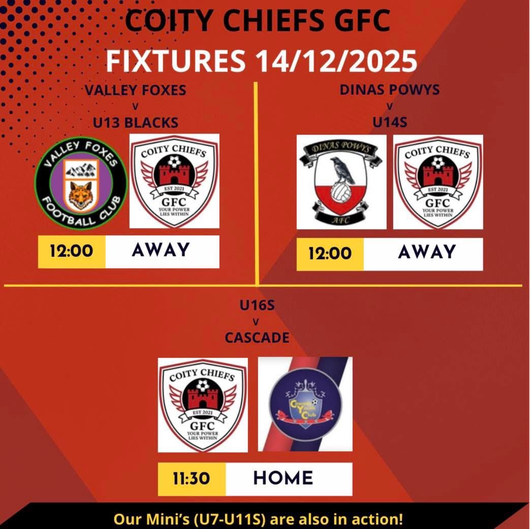 Coity Chiefs GFC tweet media