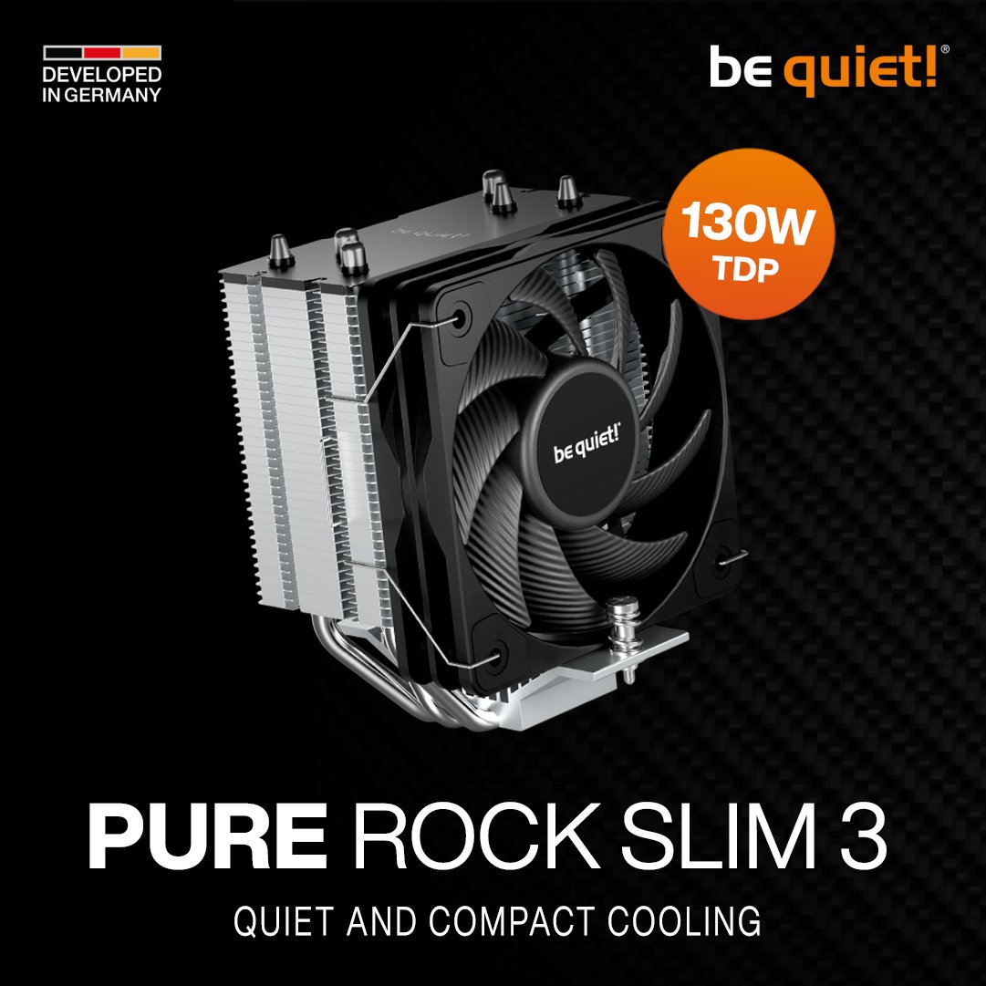 SpireTechnology's tweet photo. 𝗤𝘂𝗶𝗲𝘁 𝗔𝗻𝗱 𝗖𝗼𝗺𝗽𝗮𝗰𝘁 𝗖𝗼𝗼𝗹𝗶𝗻𝗴 🌬️

@bequietofficial Pure Rock Slim 3 is a great fit for compact PCs and quiet multimedia systems thanks to its space-saving design and asymmetrical tower.

Learn more here: https://t.co/PThBS1mpUi https://t.co/6bLni9PFof