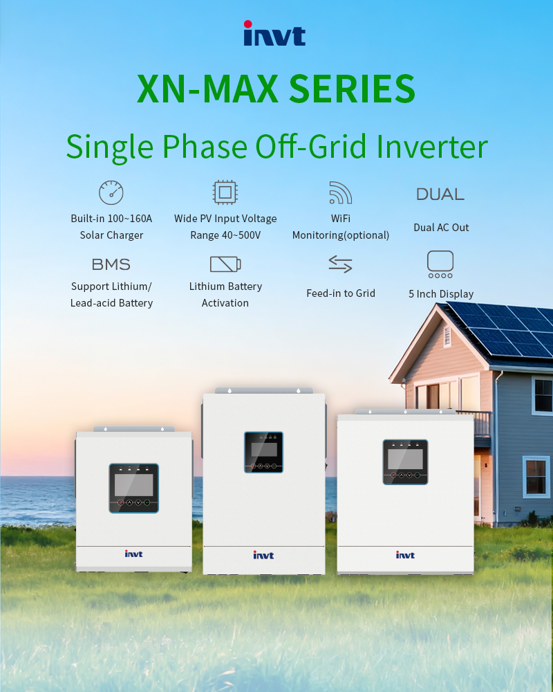 ⚡ The upgraded INVT XN-MAX Series Off-Grid Inverters (3-12kW) are designed for those who rely on stable, self-sufficient energy—from homes and farms in remote areas to backup power for essential operations.

Discover the full potential of independent energy 👉 solar@invt.com.cn