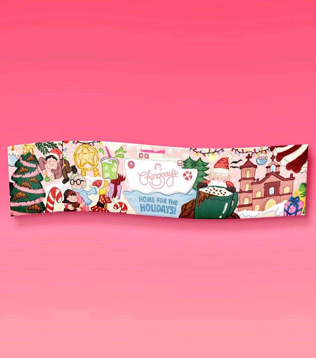 our christmas cupsleeve designed and illustrated by yours truly