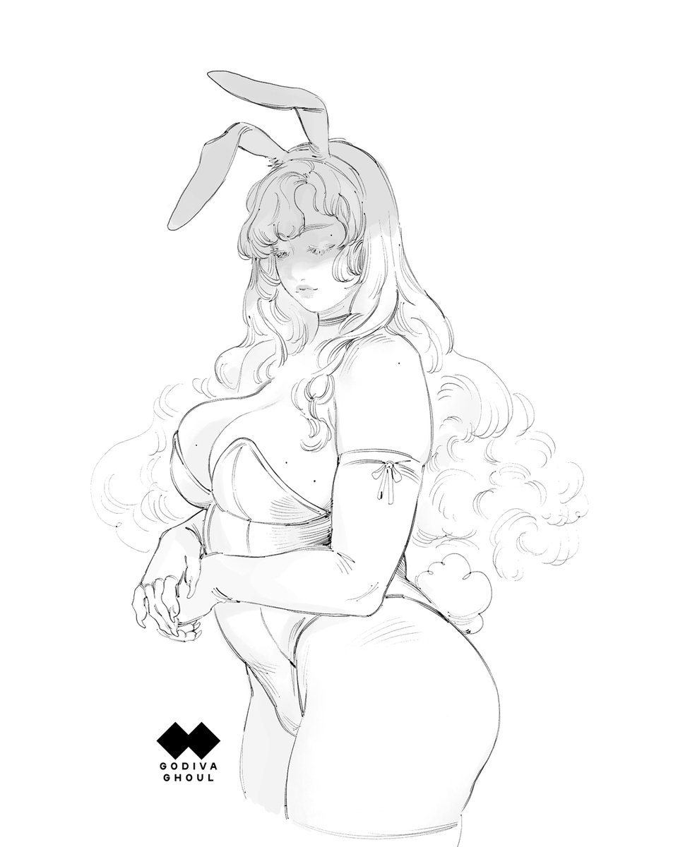 godiva_ghoul's tweet photo. December 12th sketch - light bunny https://t.co/tAeIiSH6uY