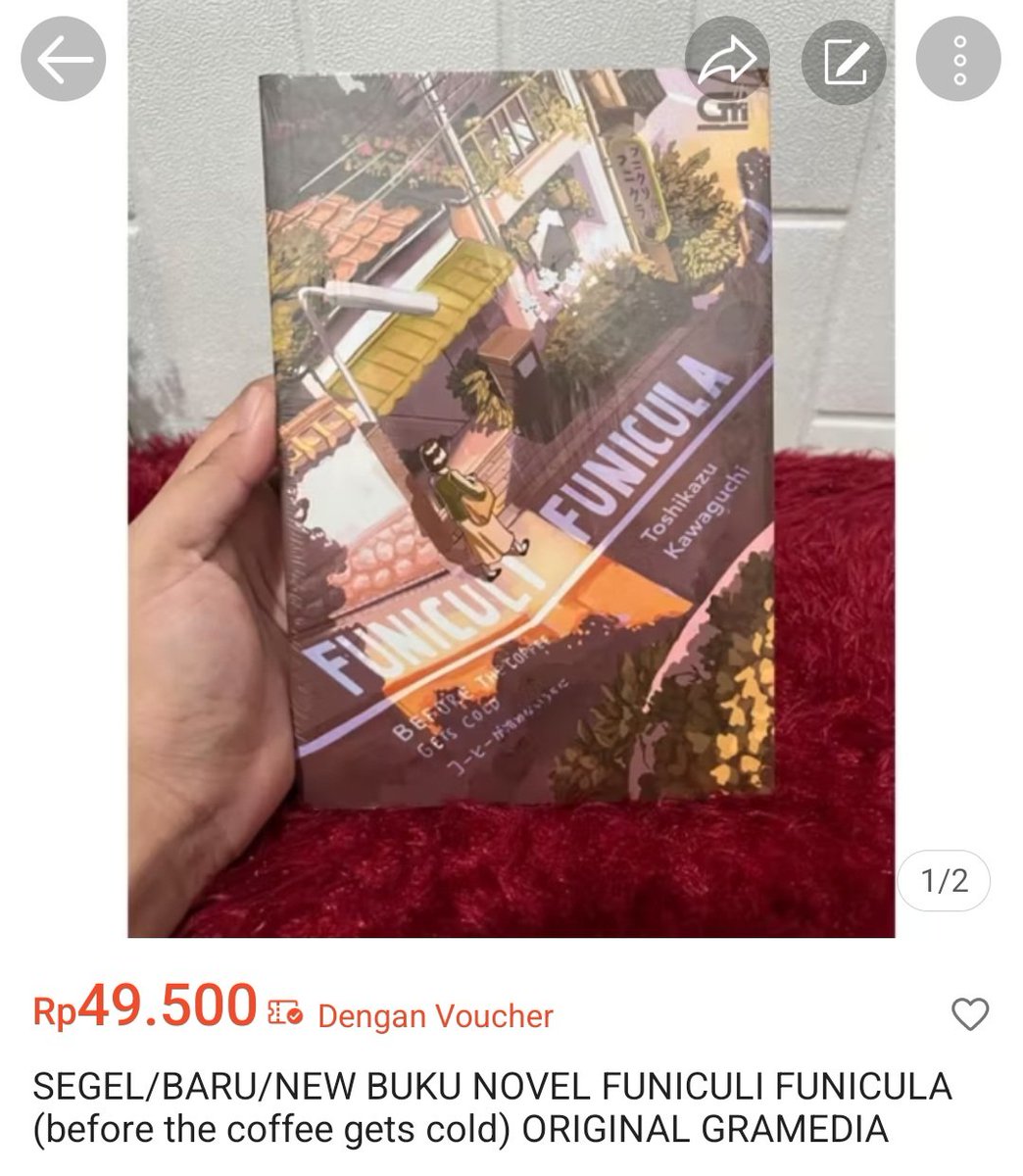 mintknow29's tweet photo. https://t.co/UVbS1UGgID

Checkout di shopee mumpung 12.12 nih gak nyampe 50k 🤩

#wts #wanttosell #jual #buku #preloved #funiculifunicula https://t.co/Ey2rAp8eiI